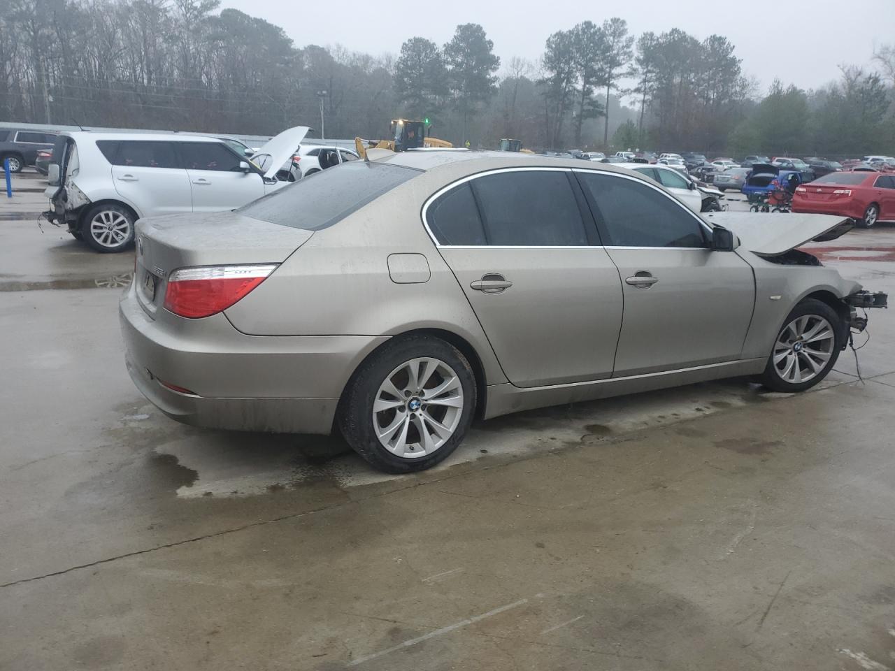 2009 BMW 5er VIN WBANW13569C163178 Copart auction photo, front end damage thumbnail 3