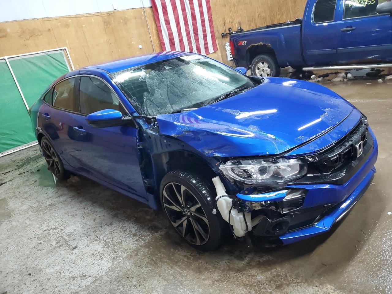 2019 Honda Civic VIN 2HGFC2F88KH586019 Copart auction photo, front end / minor dent/scratches damage thumbnail 4