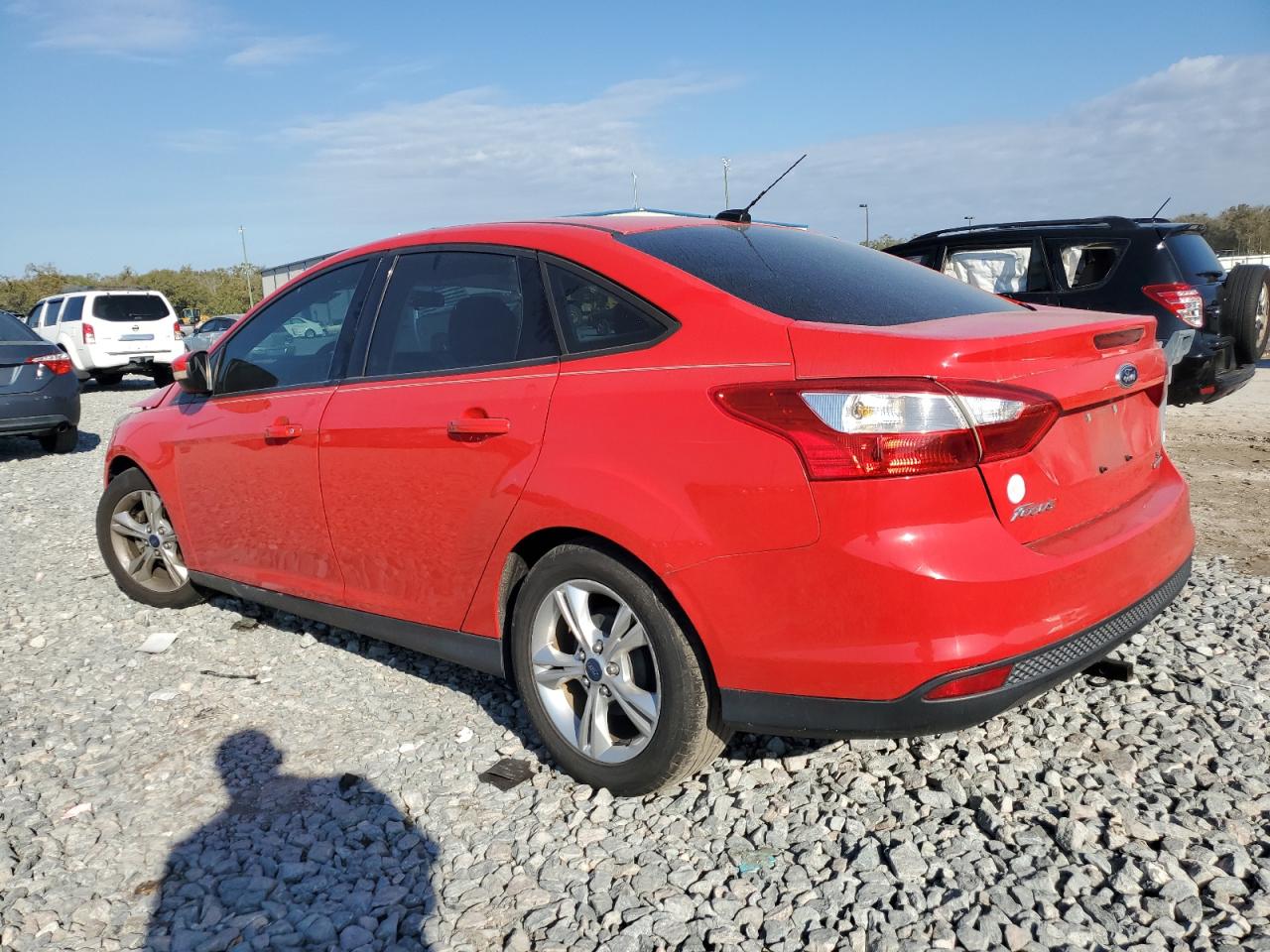 2014 Ford Focus VIN 1FADP3F29EL163197 Copart auction photo, front end / side damage thumbnail 2
