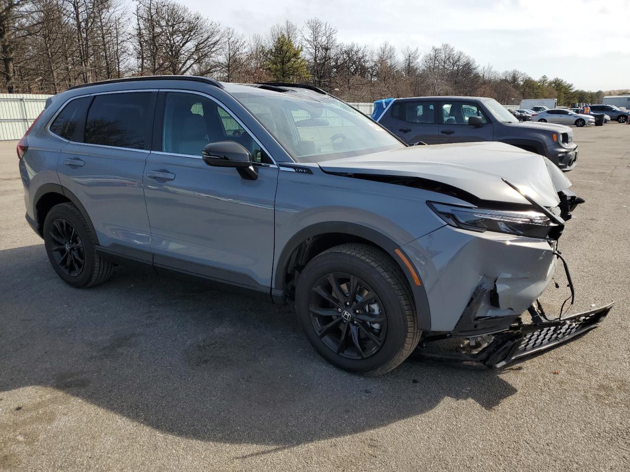 2025 Honda CR-V VIN 5J6RS6H8XSL030276 Copart auction photo, front end / top/roof damage thumbnail 4