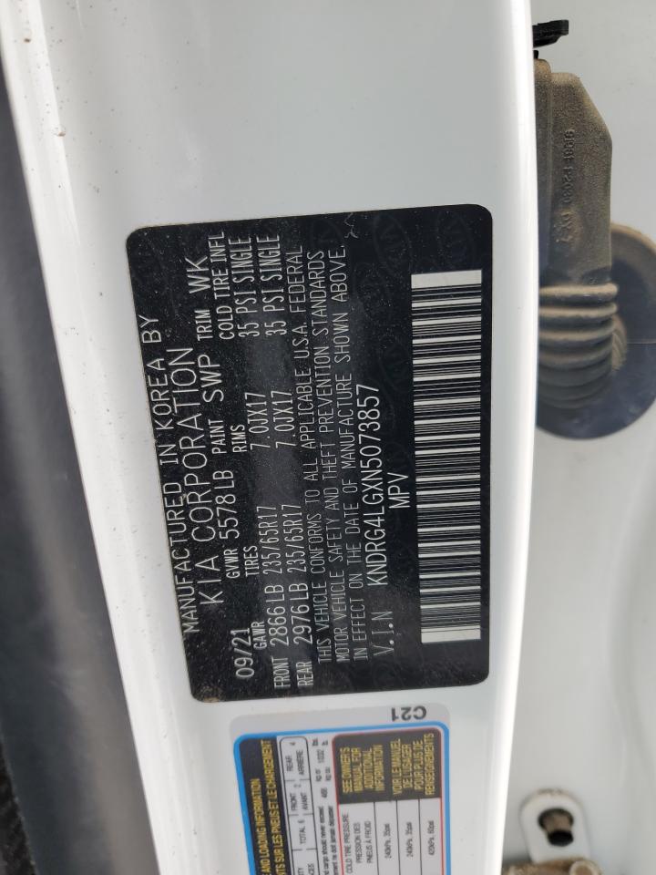 2022 KIA Sorento VIN KNDRG4LGXN5073857 Copart auction photo, rear end / all over damage thumbnail 12