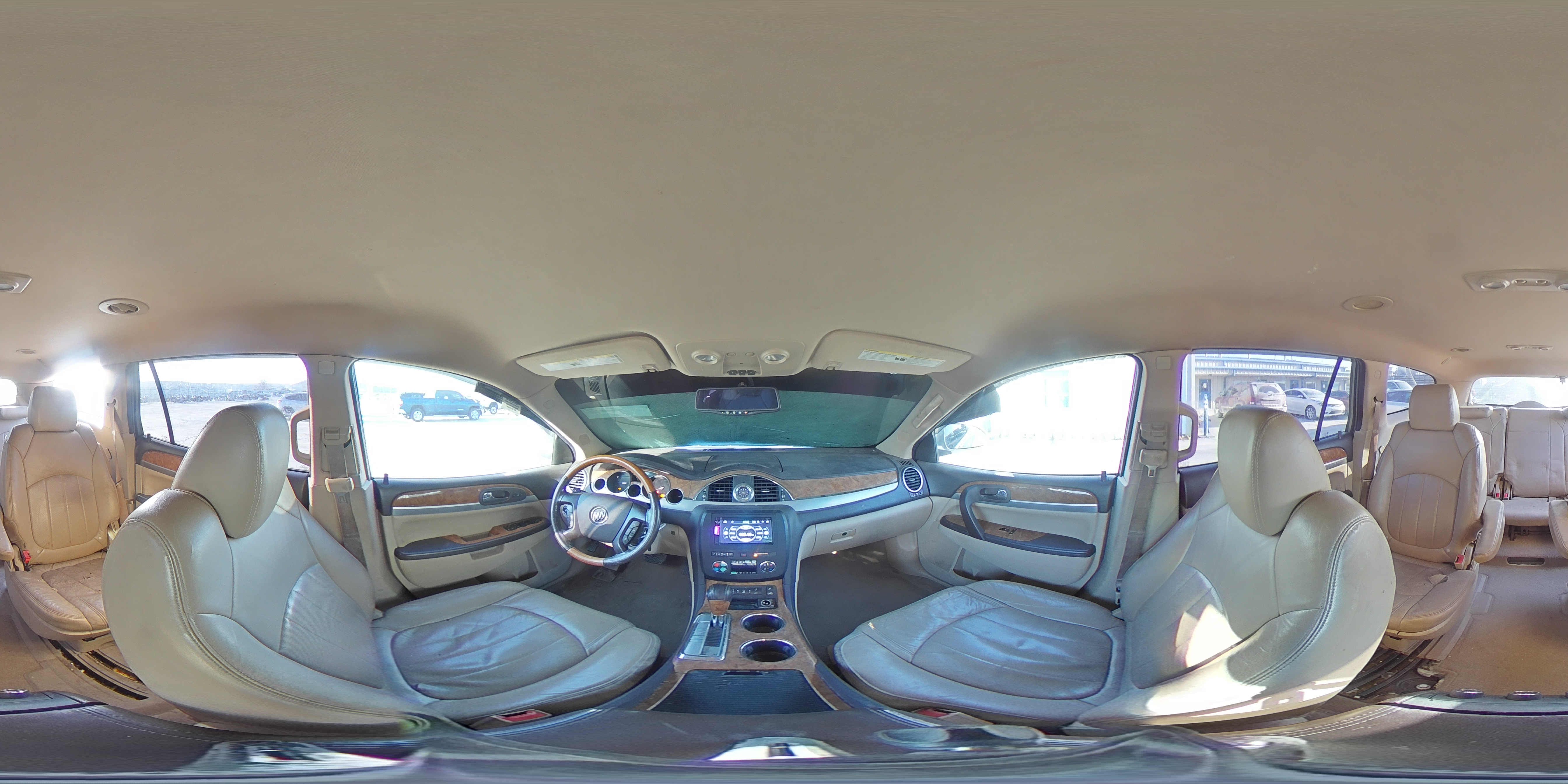 2012 Buick Enclave VIN 5GAKRCED4CJ256282 Copart auction photo, front end / side damage thumbnail 14