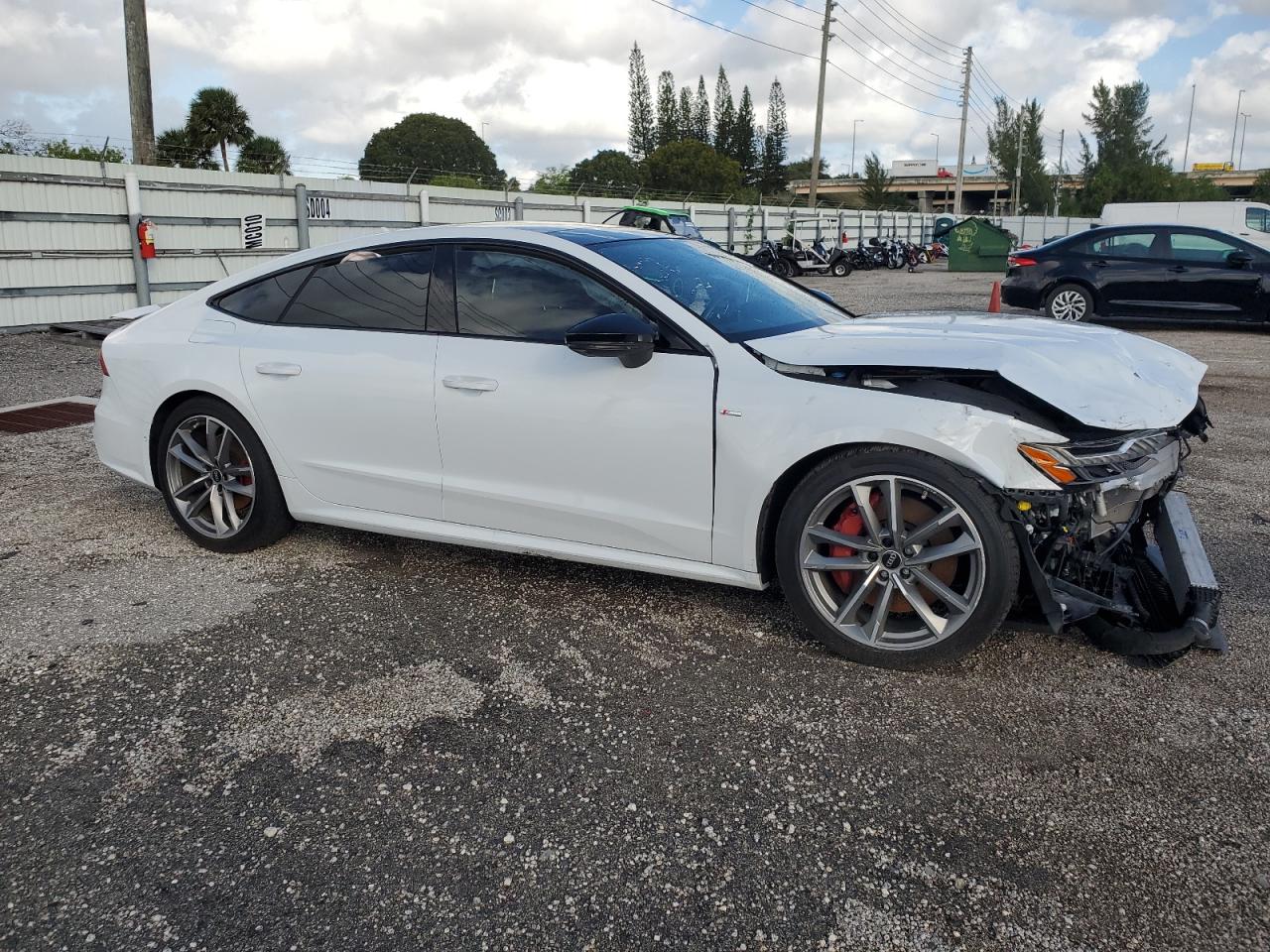 2022 Audi A7 VIN WAUV2BF29NN050438 Copart auction photo, front end damage thumbnail 4