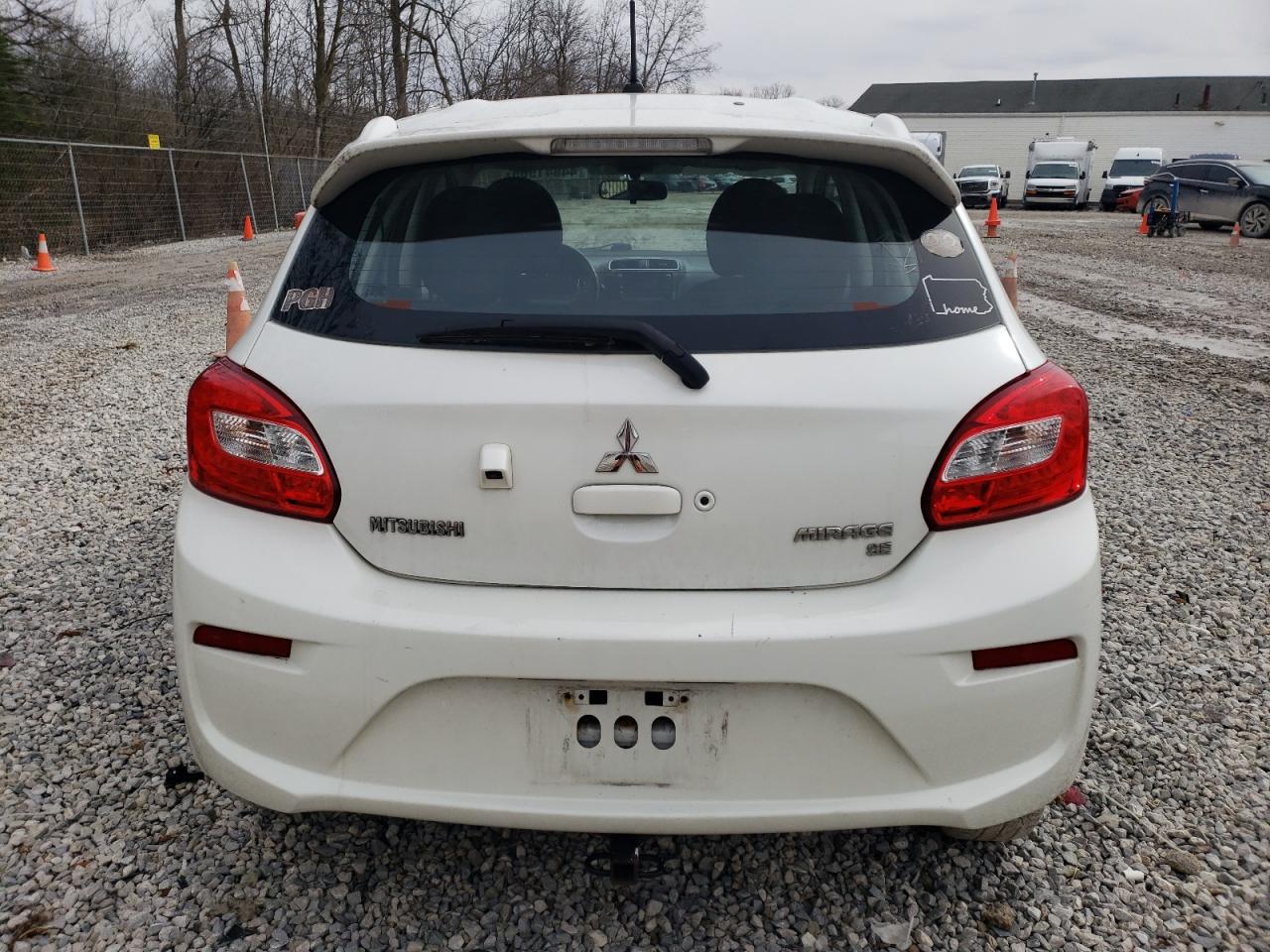 2017 Mitsubishi Mirage VIN ML32A4HJ9HH011430 Copart auction photo, front end / mechanical damage thumbnail 6