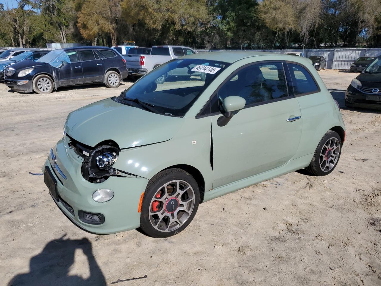 2015 Fiat 500 VIN 3C3CFFBR1FT707439 - Copart auction photo