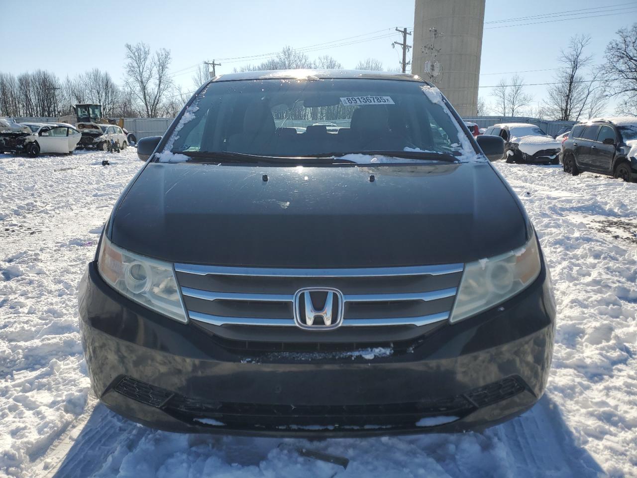2012 Honda Odyssey VIN 5FNRL5H46CB053620 Copart auction photo, side / rear end damage thumbnail 5