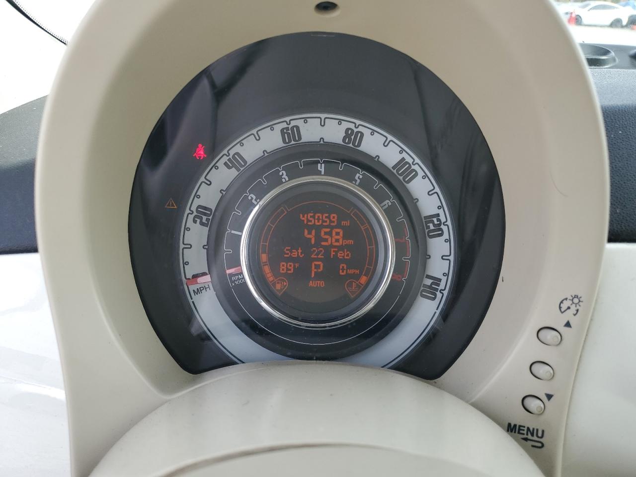 2013 Fiat 500 VIN 3C3CFFDR4DT651992 Copart auction photo, front end / side damage thumbnail 9