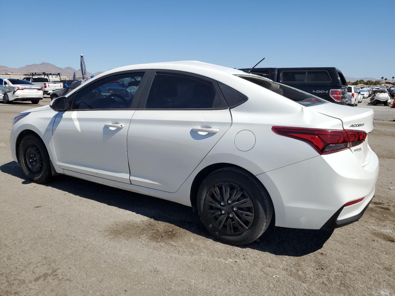 2018 Hyundai Accent VIN 3KPC24A39JE035121 Copart auction photo, side damage thumbnail 2