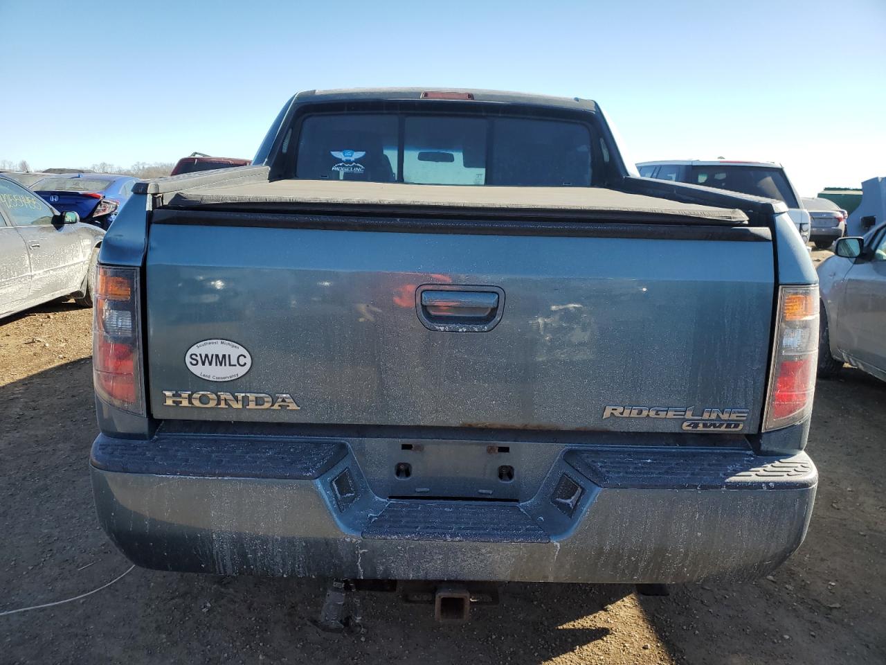 2006 Honda Ridgeline VIN 2HJYK16476H543035 Copart auction photo, rear end / minor dent/scratches damage thumbnail 6