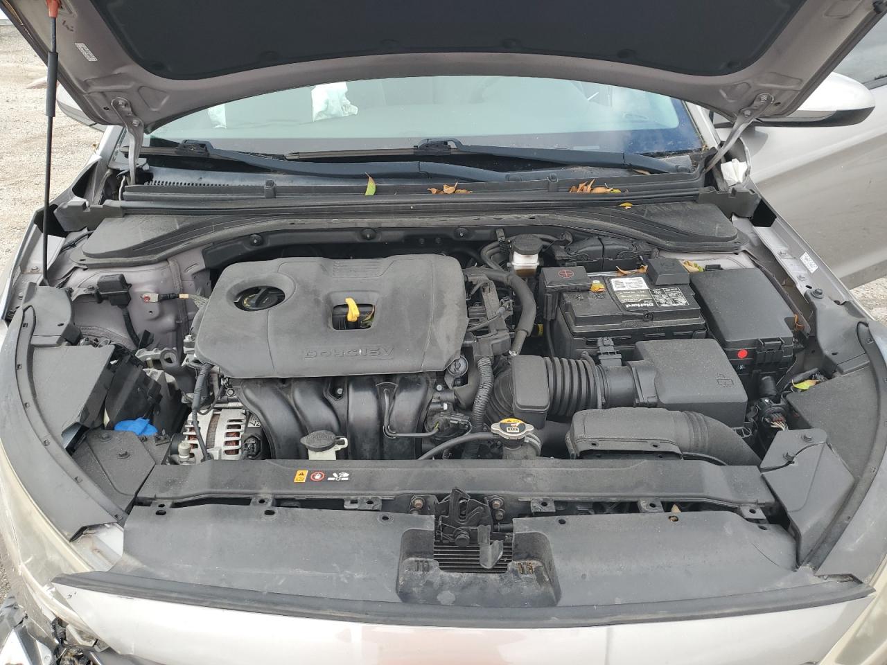 2020 Hyundai Elantra VIN KMHD84LFXLU905601 Copart auction photo, front end / side damage thumbnail 12