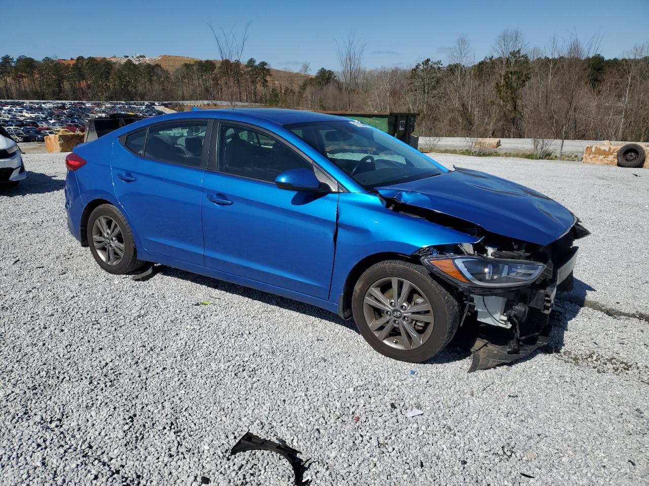 2018 Hyundai Elantra VIN KMHD84LF7JU475829 Copart auction photo, front end / all over damage thumbnail 4
