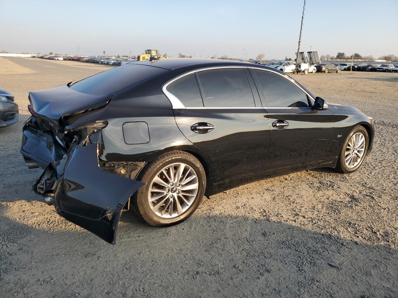 2018 Infiniti Q50 VIN JN1EV7AP4JM590745 Copart auction photo, rear end / front end damage thumbnail 3