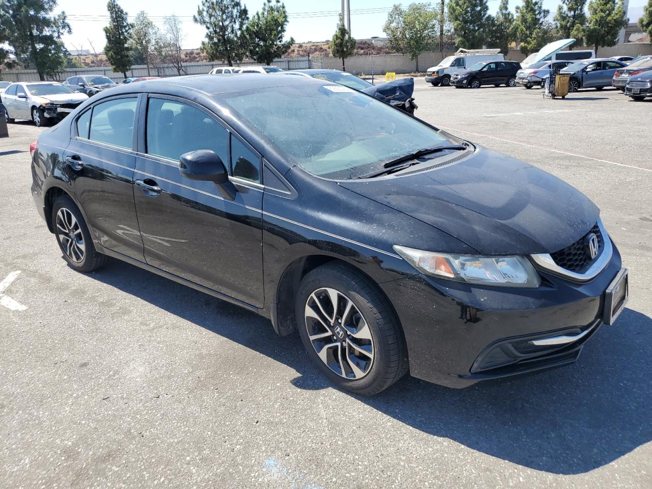 2013 Honda Civic VIN 19XFB2F87DE243993 Copart auction photo, side damage thumbnail 4