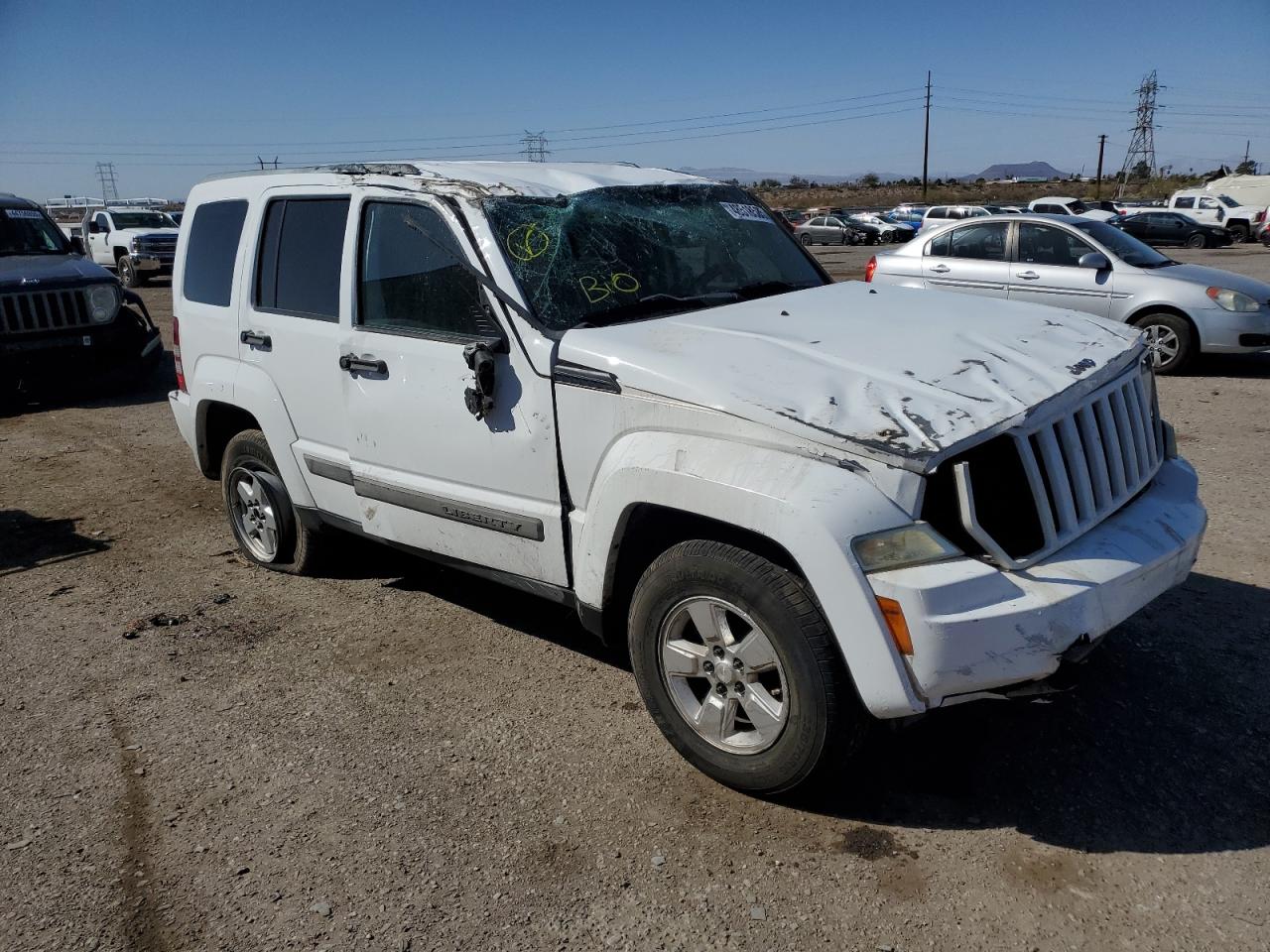 2012 Jeep Liberty (North America) VIN 1C4PJLAK1CW101109 Copart auction photo, rollover damage thumbnail 4
