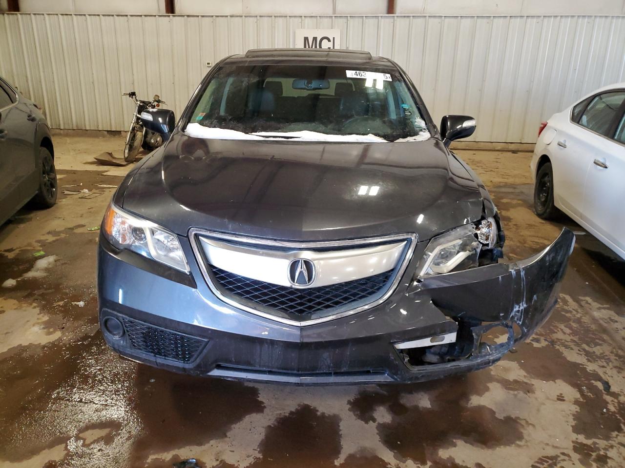 2013 Acura RDX VIN 5J8TB4H3XDL017729 Copart auction photo, front end / side damage thumbnail 5