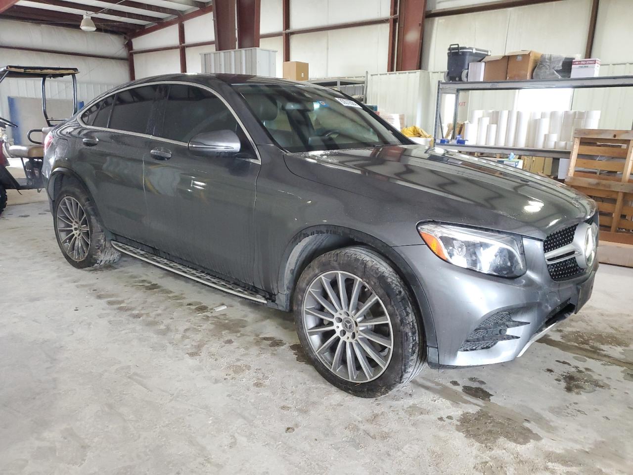 2018 Mercedes-Benz GLC VIN WDC0J4KB1JF349924 Copart auction photo, side damage thumbnail 4