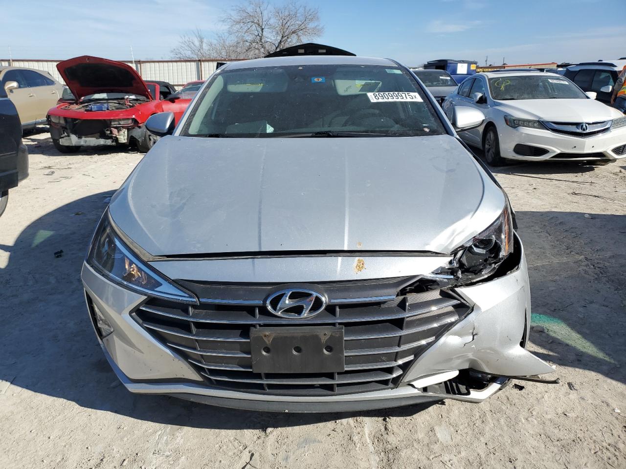 2019 Hyundai Elantra VIN 5NPD84LF0KH474103 Copart auction photo, front end / minor dent/scratches damage thumbnail 5