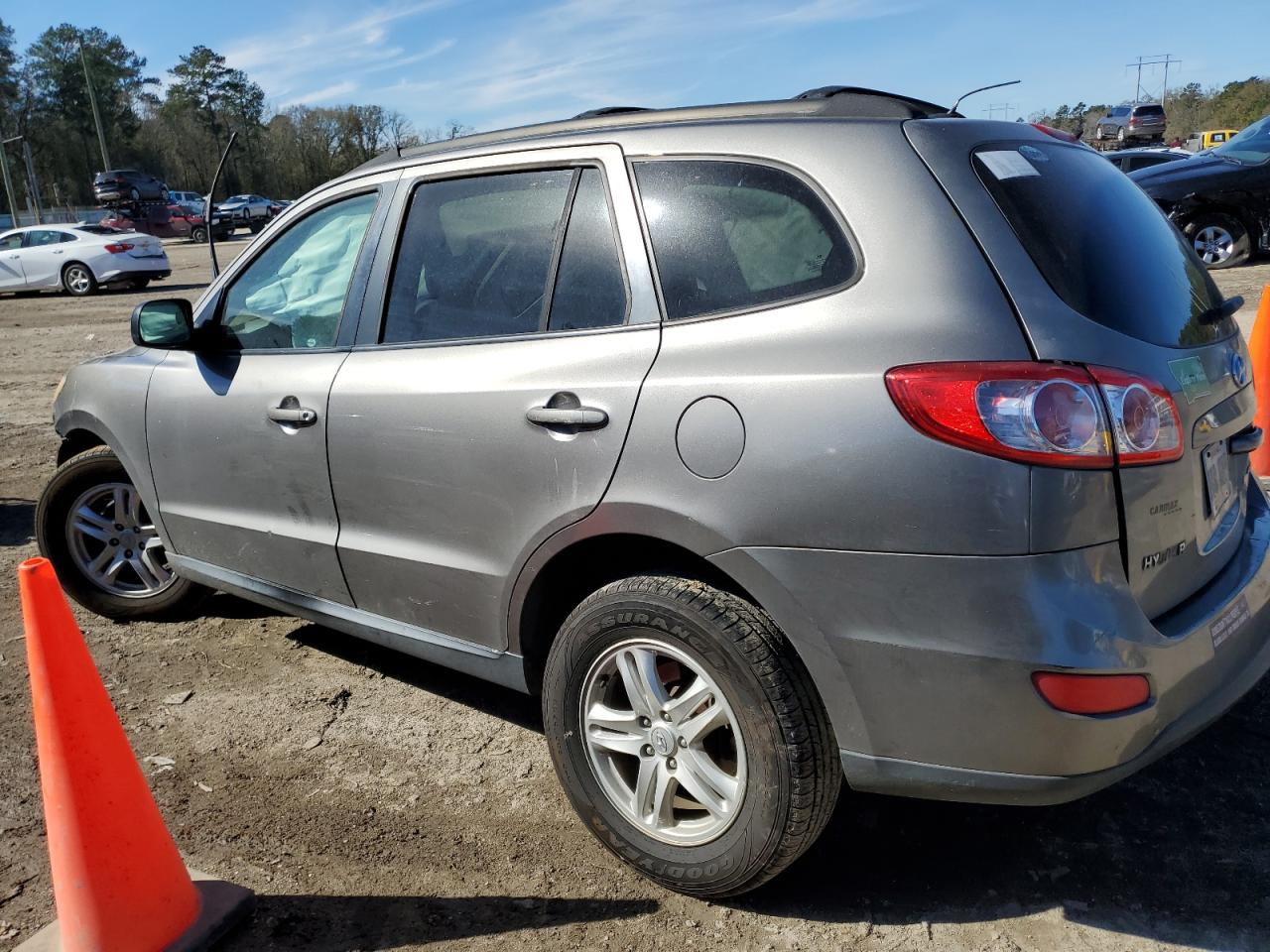 2011 Hyundai Santa Fe VIN 5XYZG3AB6BG031058 Copart auction photo, side / front end damage thumbnail 2