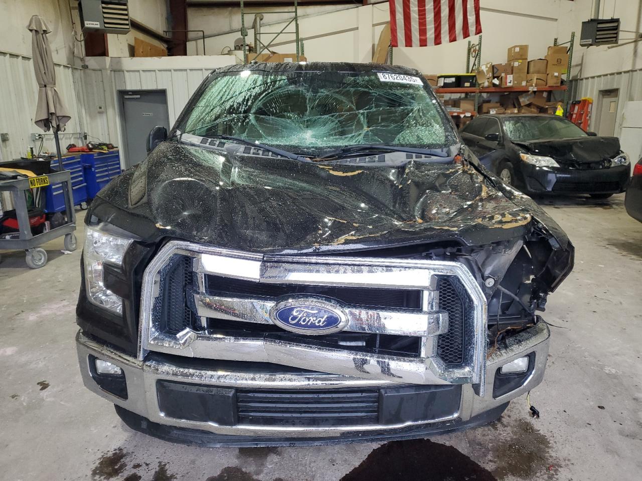2015 Ford F-150 VIN 1FTEX1CF3FKD21907 Copart auction photo, front end / side damage thumbnail 5