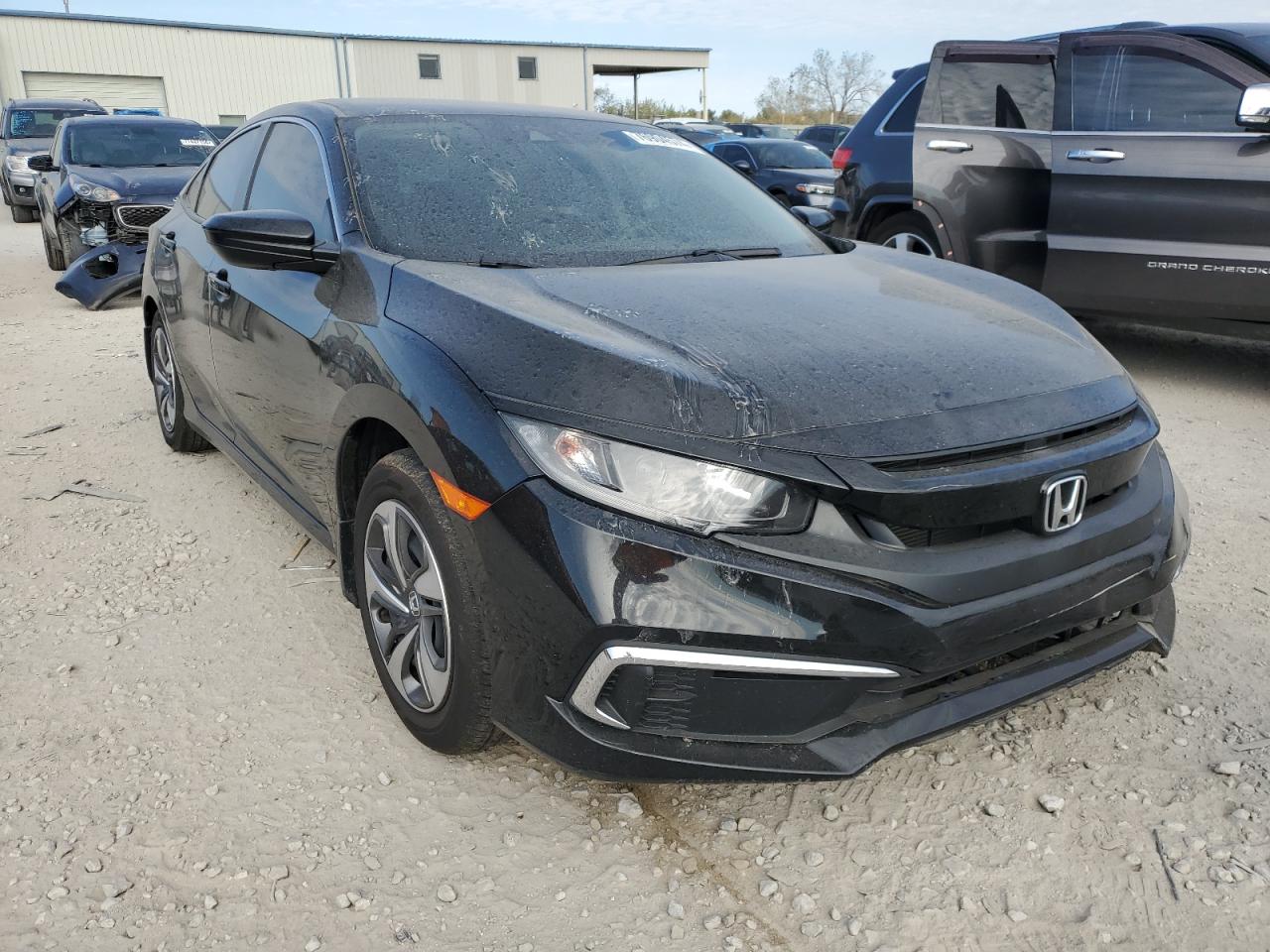 2020 Honda Civic VIN 2HGFC2F69LH594503 Copart auction photo, side / front end damage thumbnail 4