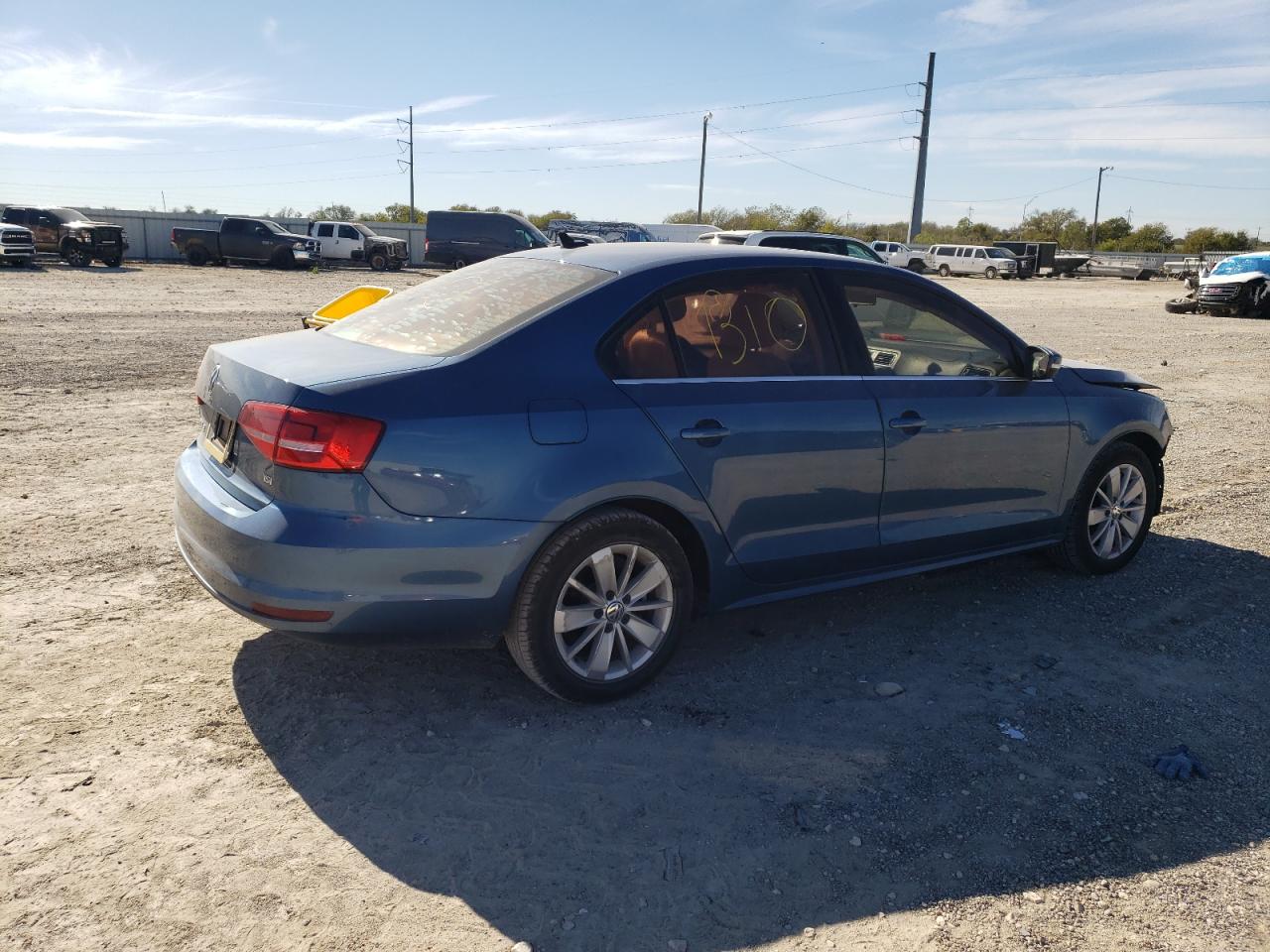 2015 Volkswagen Jetta VIN 3VWD07AJ3FM325651 Copart auction photo, front end damage thumbnail 3