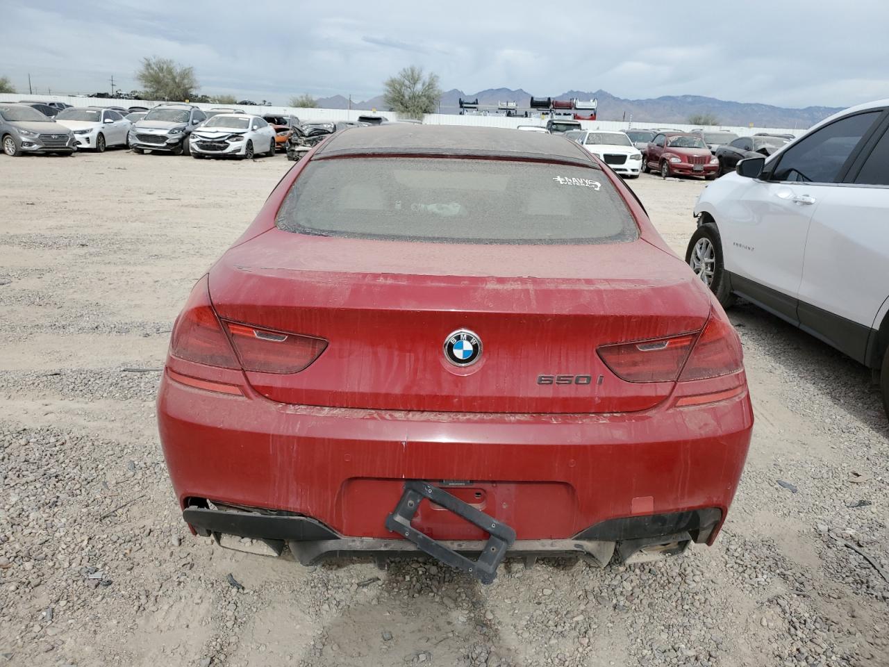 2013 BMW 6er VIN WBA6B2C50DDG66703 Copart auction photo, vandalism damage thumbnail 6