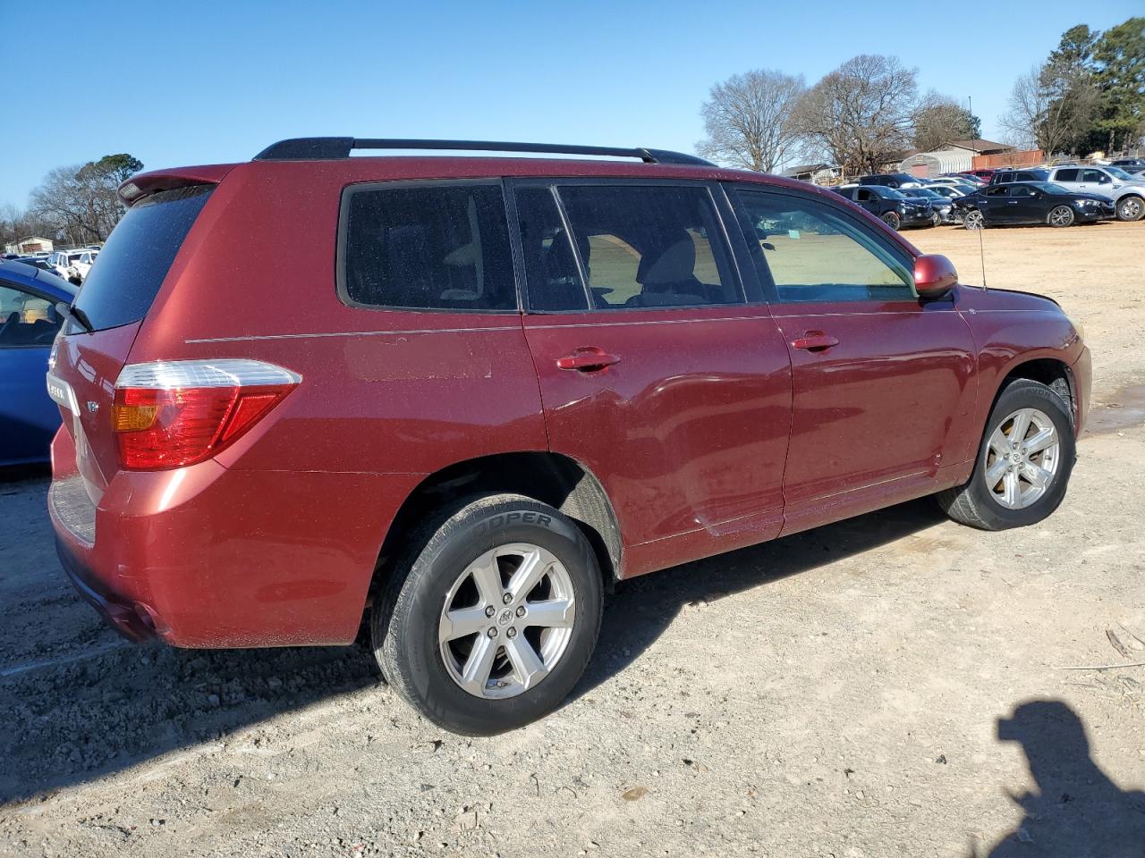 2009 Toyota Highlander VIN JTEDS41A092072467 Copart auction photo, side / front end damage thumbnail 3