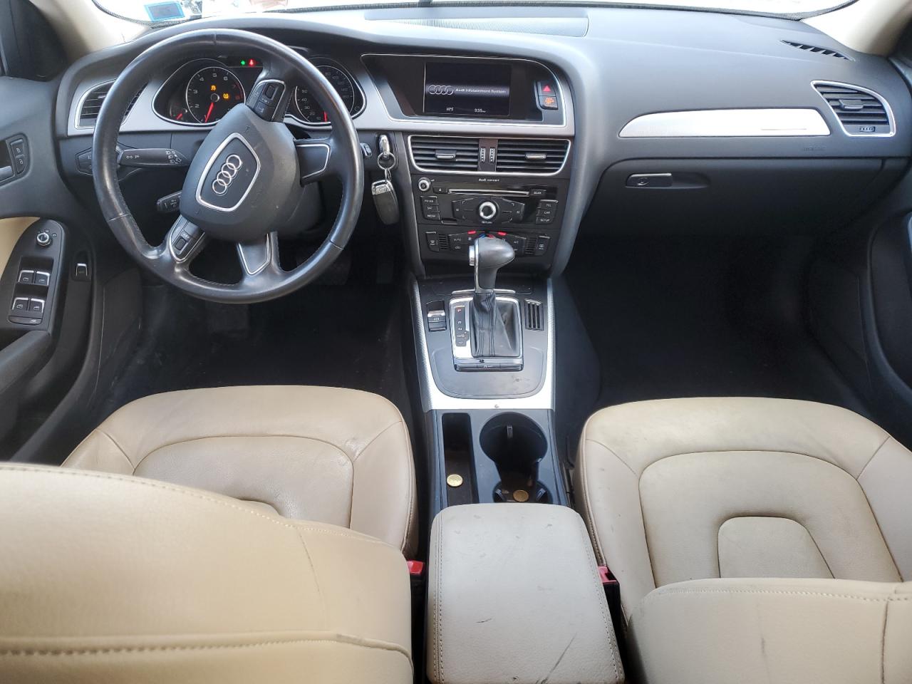 2014 Audi A4 VIN WAUBFAFL2EN038495 Copart auction photo, front end / side damage thumbnail 8