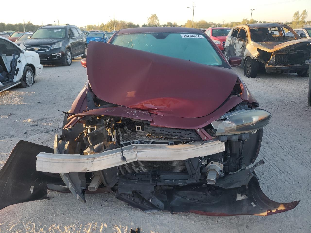 2015 Dodge Dart VIN 1C3CDFBB9FD364121 Copart auction photo, front end / minor dent/scratches damage thumbnail 5