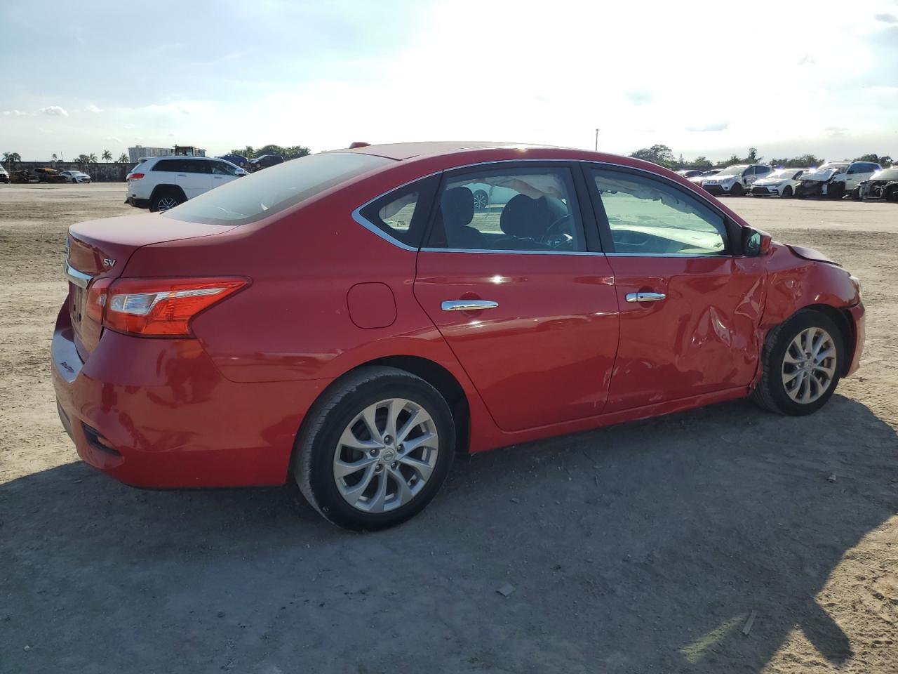 2018 Nissan Sentra VIN 3N1AB7AP8JL658837 Copart auction photo, front end / side damage thumbnail 3