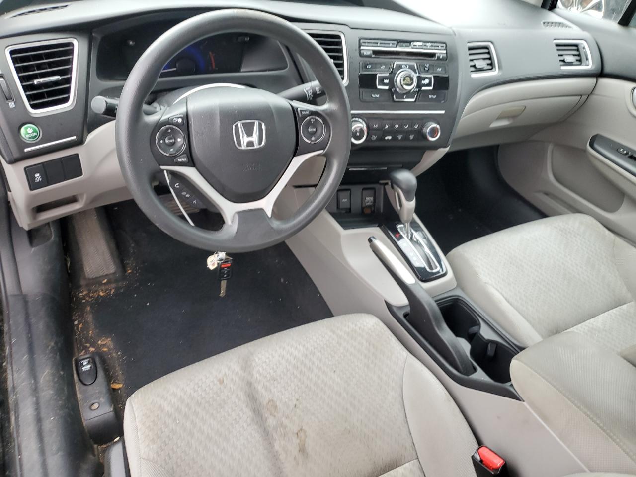 2014 Honda Civic VIN 2HGFB2F59EH509737 Copart auction photo, rear end damage thumbnail 8