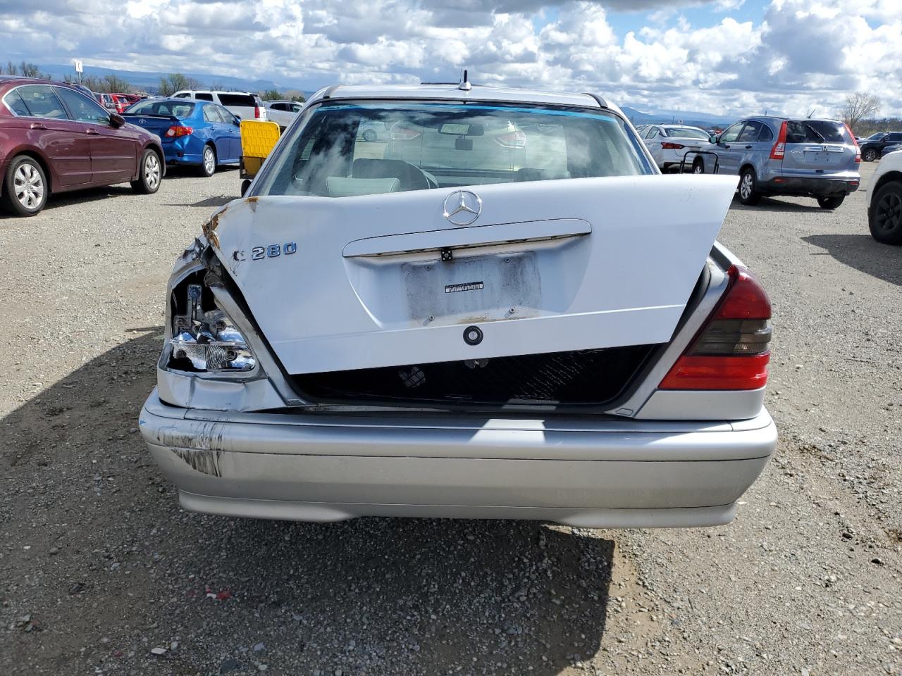 2000 Mercedes-Benz C-klasse VIN WDBHA29G3YA859826 Copart auction photo, rear end damage thumbnail 6