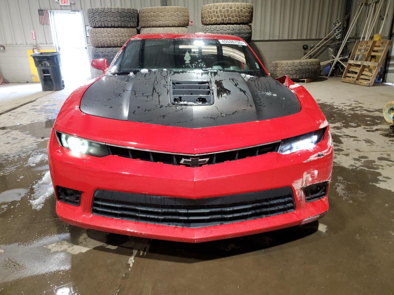 2015 Chevrolet Camaro VIN 2G1FJ1EW6F9192297 Copart auction photo, side / front end damage thumbnail 5