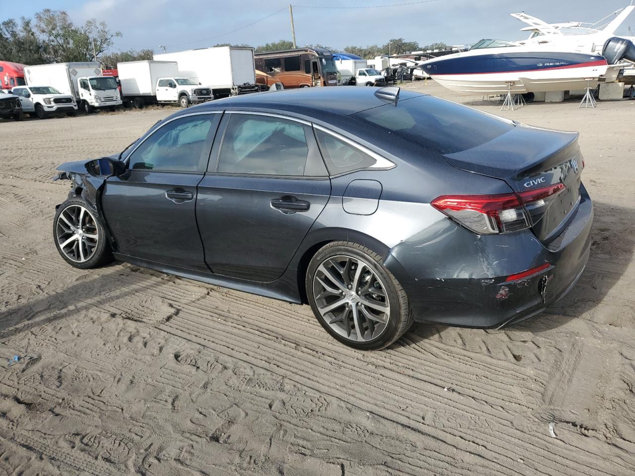 2024 Honda Civic VIN 2HGFE1F92RH306280 Copart auction photo, front end damage thumbnail 2