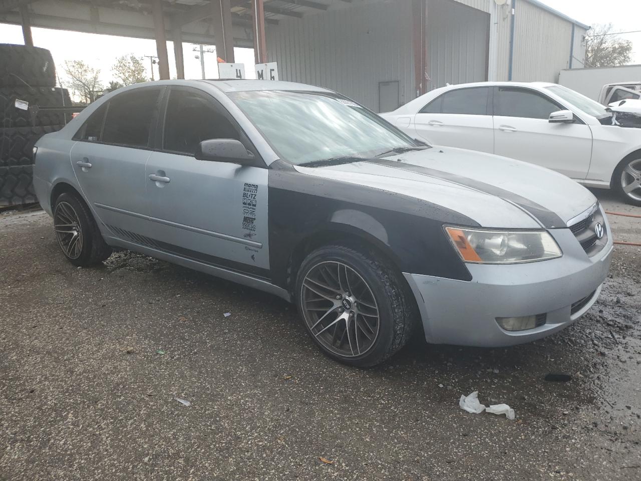2006 Hyundai Sonata VIN 5NPEU46F56H149027 Copart auction photo, front end / side damage thumbnail 4