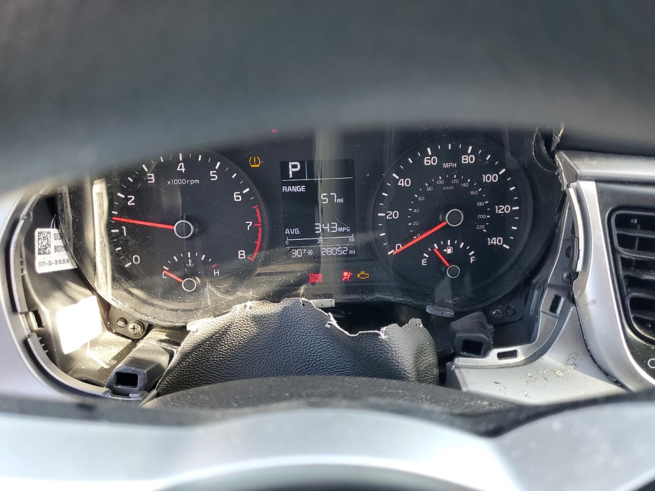 2022 KIA Rio VIN 3KPA25AD5NE473243 Copart auction photo, side damage thumbnail 9