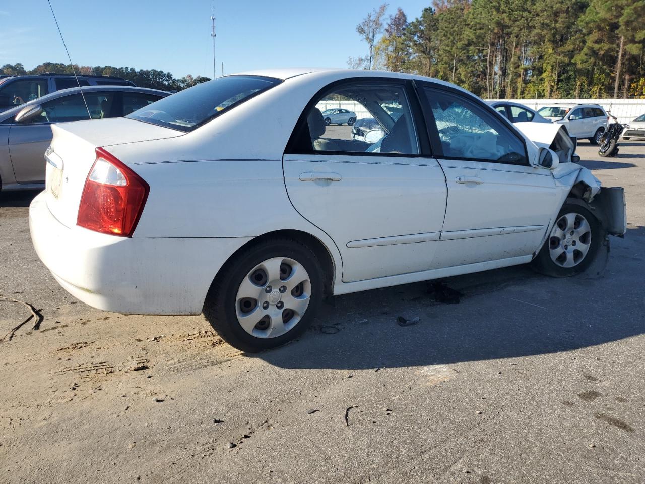 2006 KIA Spectra VIN KNAFE121X65210461 Copart auction photo, front end damage thumbnail 3