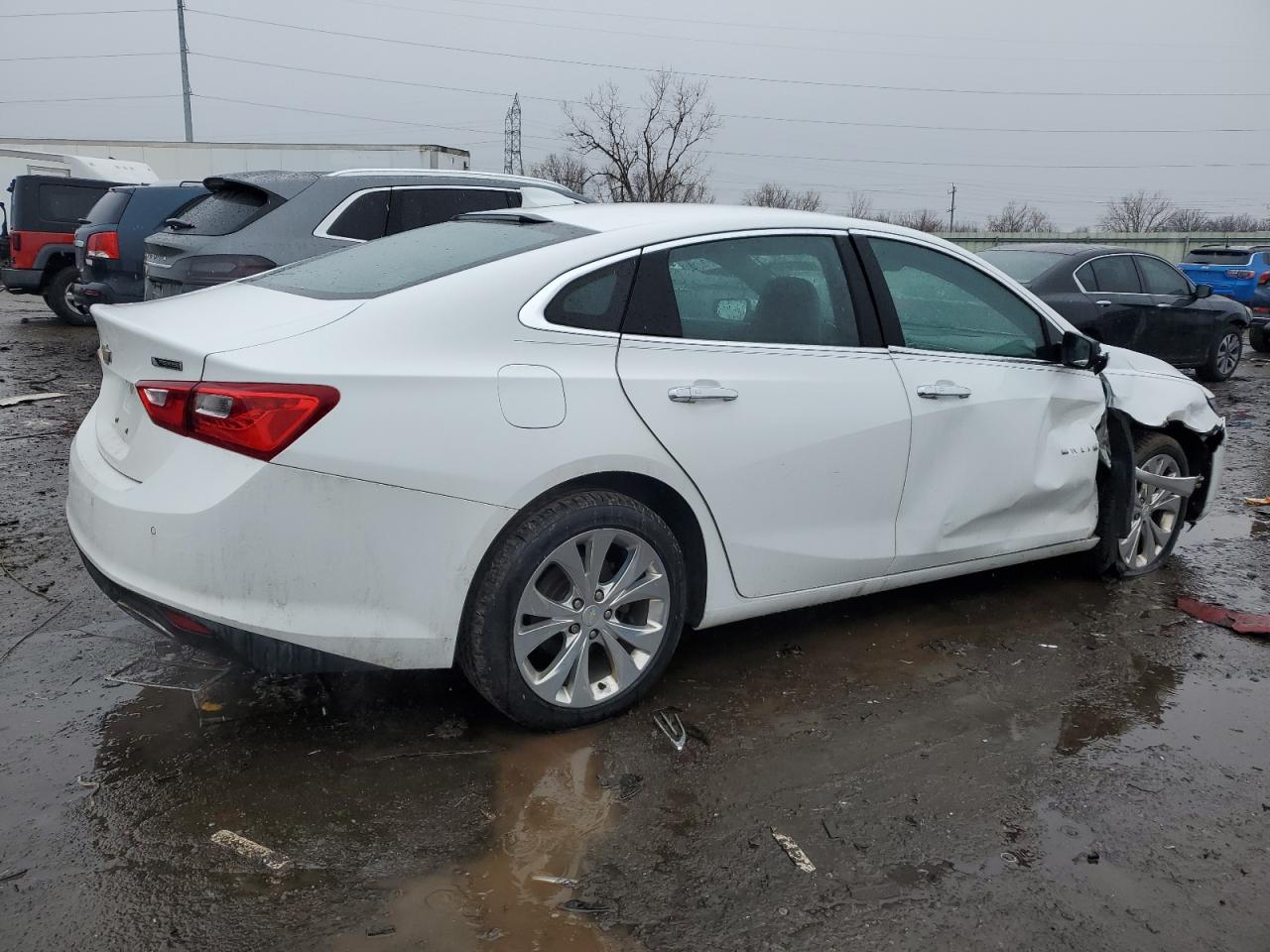 2018 Chevrolet Malibu VIN 1G1ZE5SX7JF171710 Copart auction photo, front end / side damage thumbnail 3