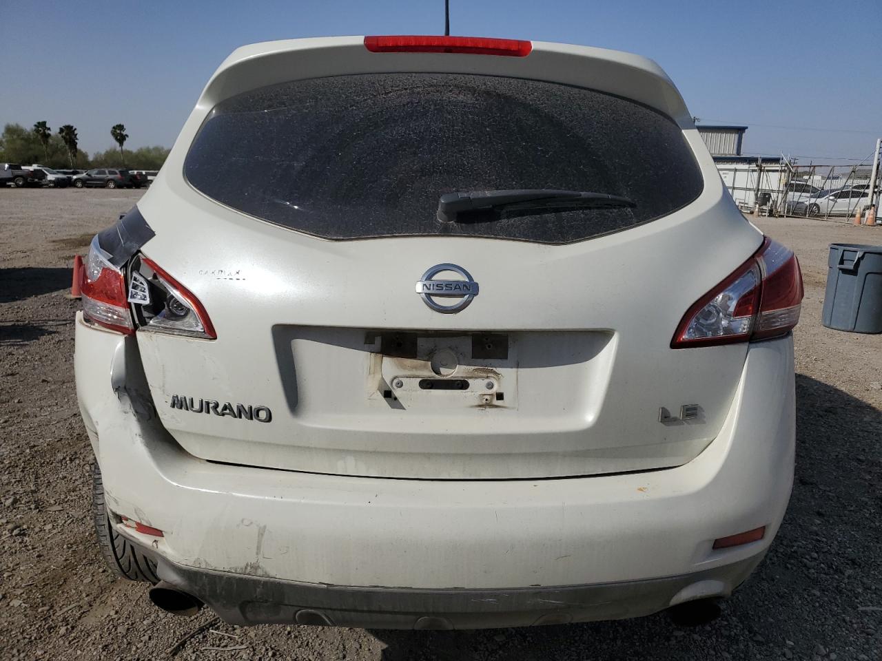 2011 Nissan Murano VIN JN8AZ1MU7BW063887 Copart auction photo, rear end damage thumbnail 6