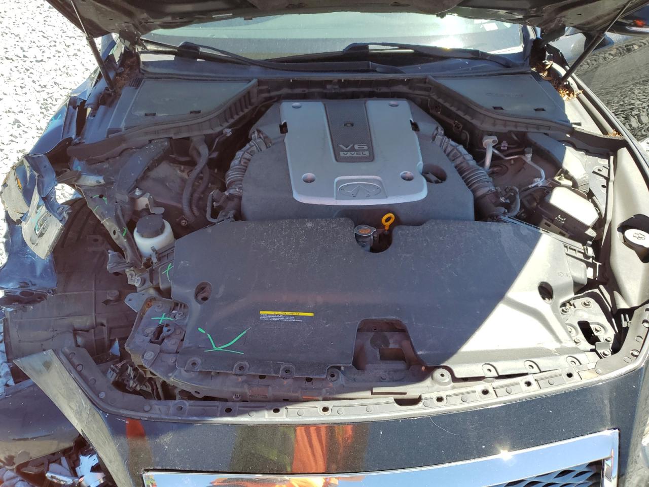 2015 Infiniti Q50 VIN JN1BV7AP8FM330410 Copart auction photo, front end damage thumbnail 11