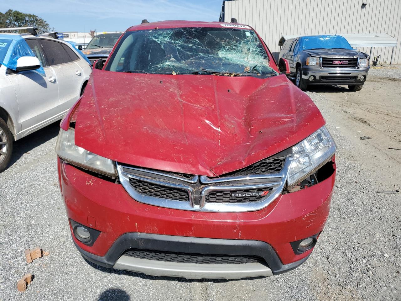 2013 Dodge Journey VIN 3C4PDCBG2DT601045 Copart auction photo, top/roof / all over damage thumbnail 5