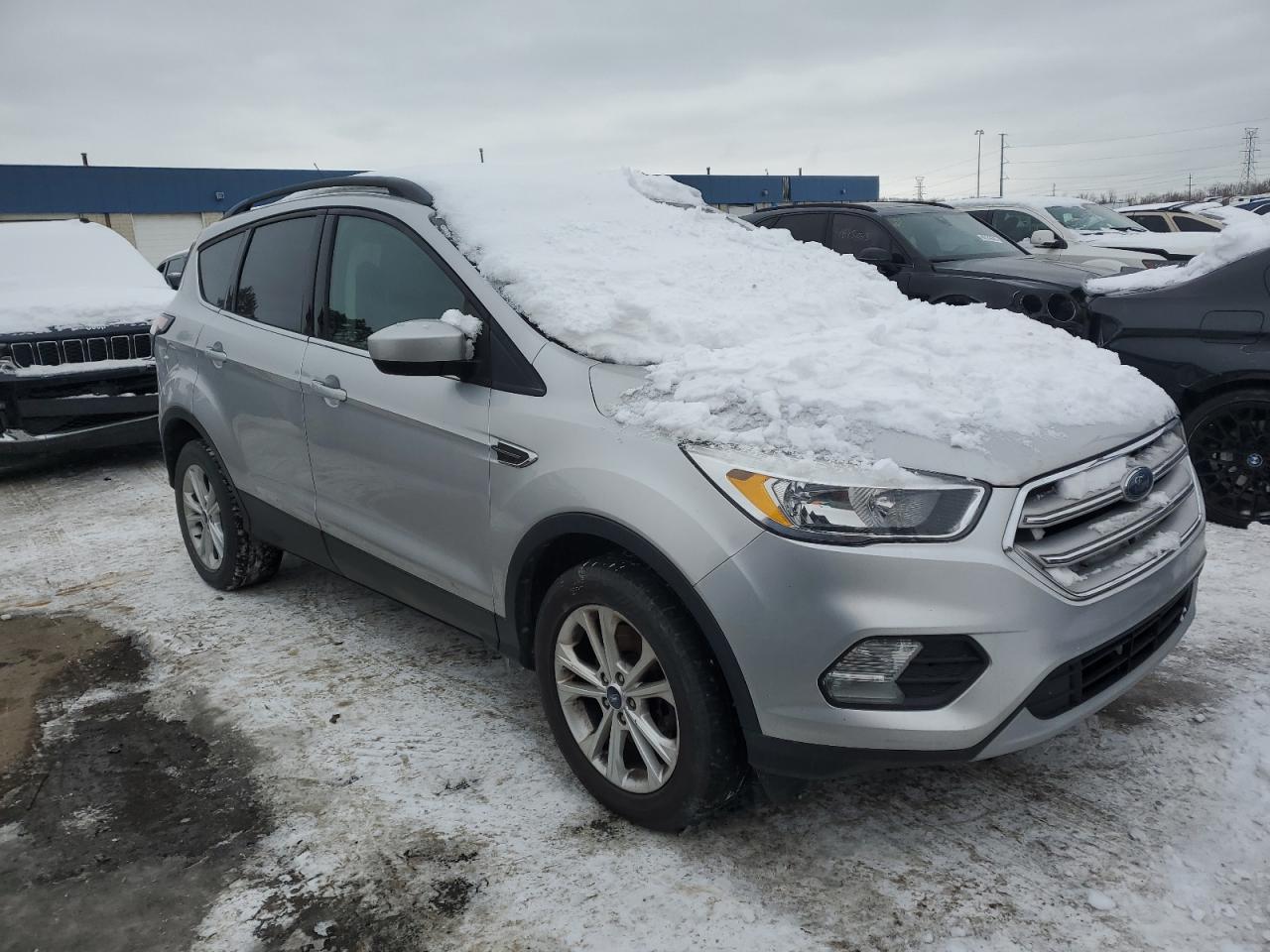 2018 Ford Escape VIN 1FMCU9GD9JUC68663 Copart auction photo, side damage thumbnail 4