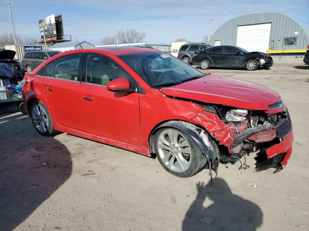 2014 Chevrolet Cruze VIN 1G1PG5SB1E7371293 Copart auction photo, all over / mechanical damage thumbnail 4