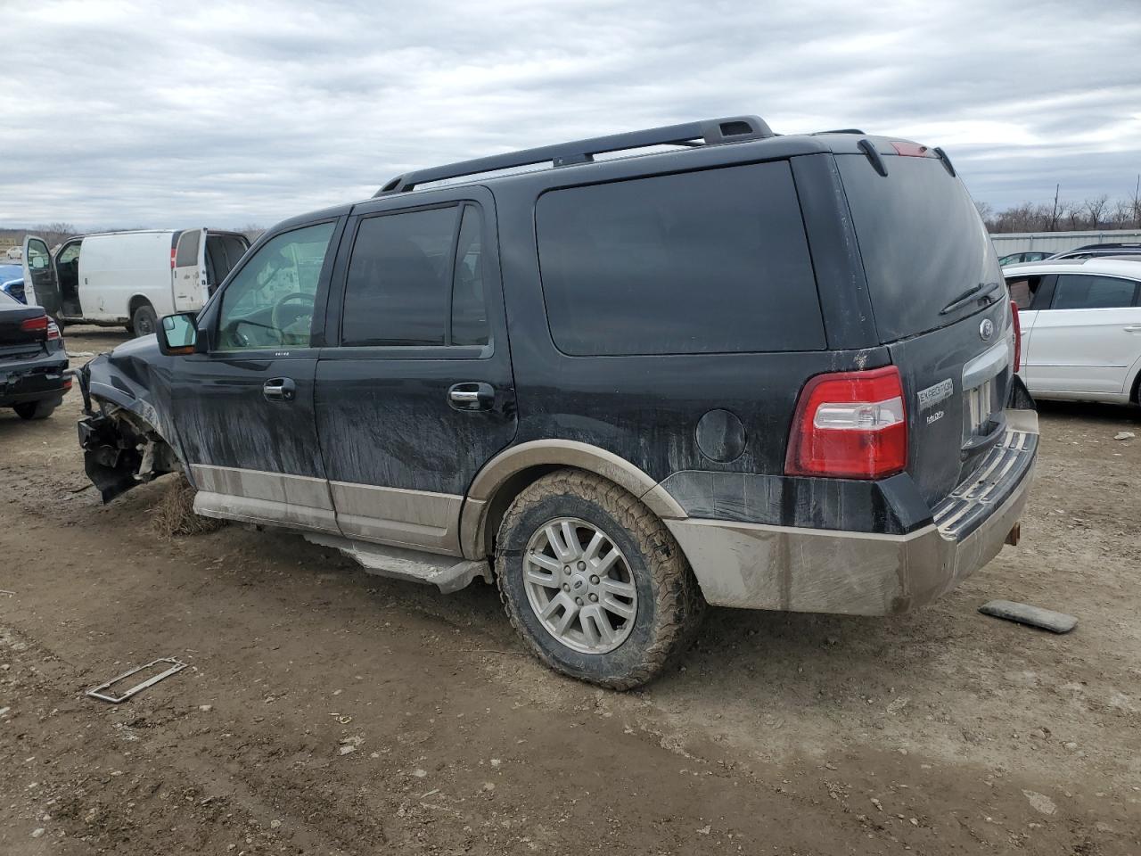 2014 Ford Expedition VIN 1FMJU1J57EEF50925 Copart auction photo, front end / undercarriage damage thumbnail 2