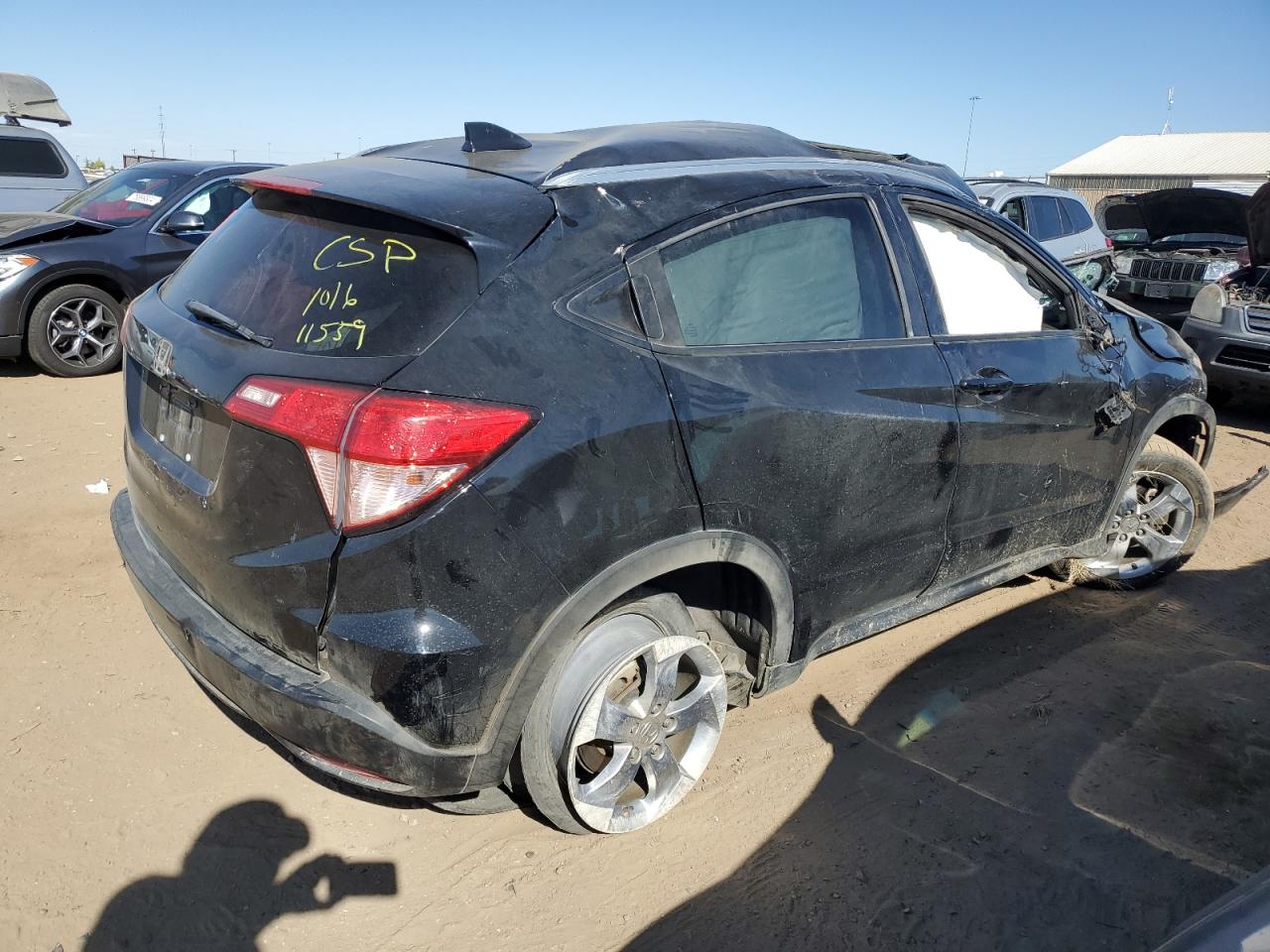 2016 Honda HR-V VIN 3CZRU6H70GM761404 Copart auction photo, all over damage thumbnail 3