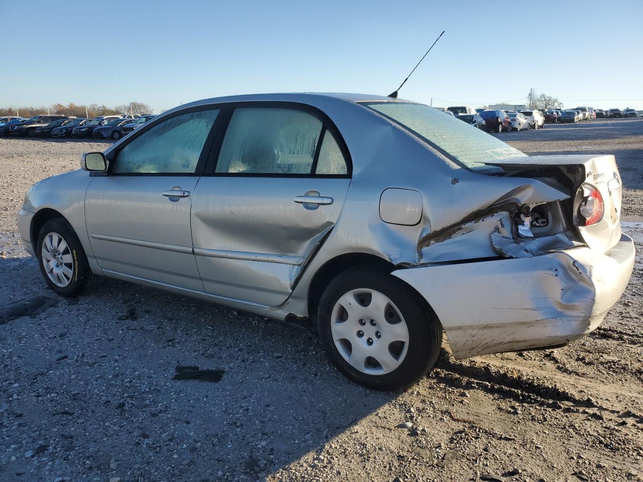 2003 Toyota Corolla VIN 1NXBR32E23Z144828 Copart auction photo, rear end / side damage thumbnail 2