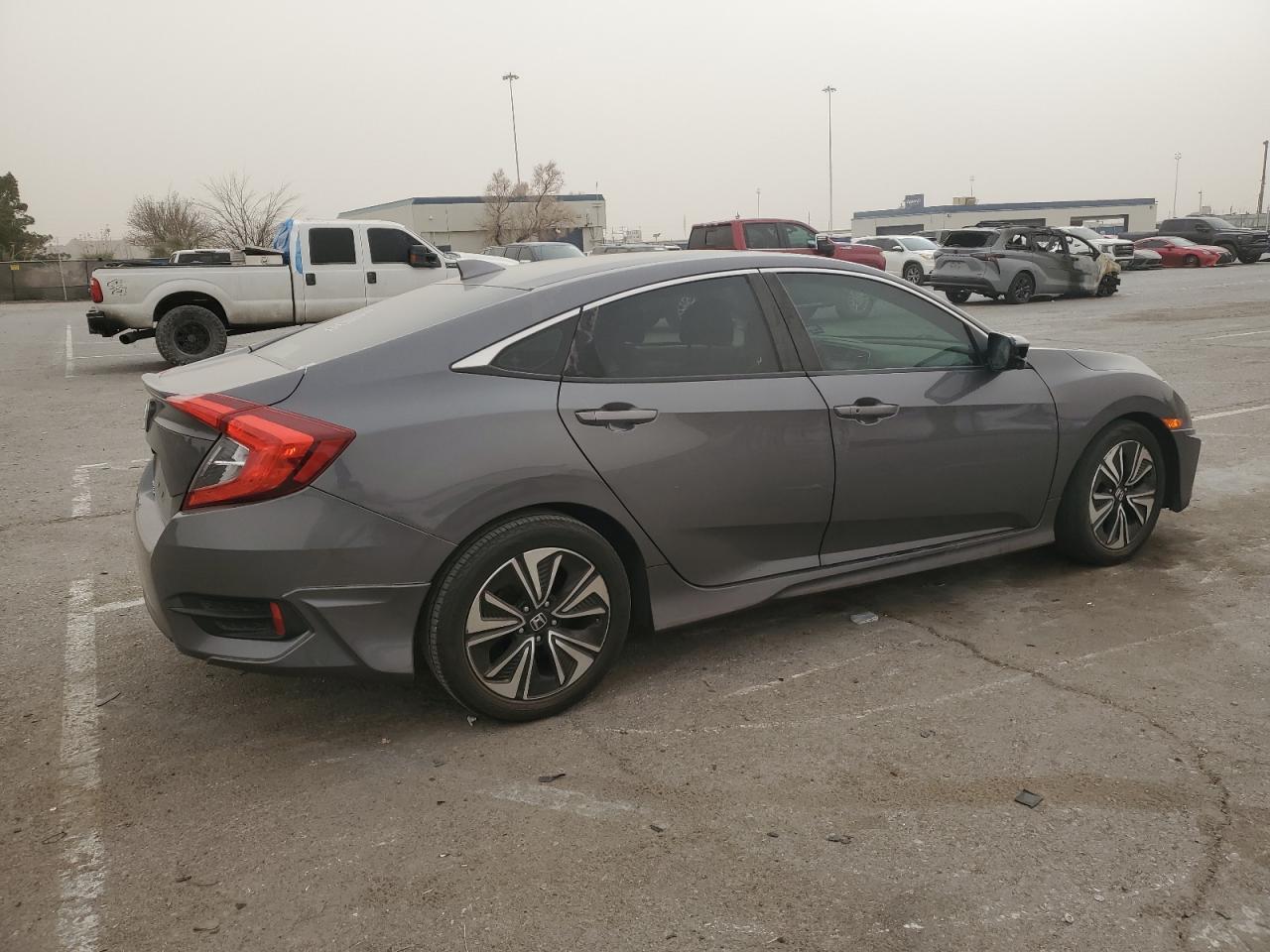 2016 Honda Civic VIN 19XFC1F38GE035718 Copart auction photo, side / front end damage thumbnail 3