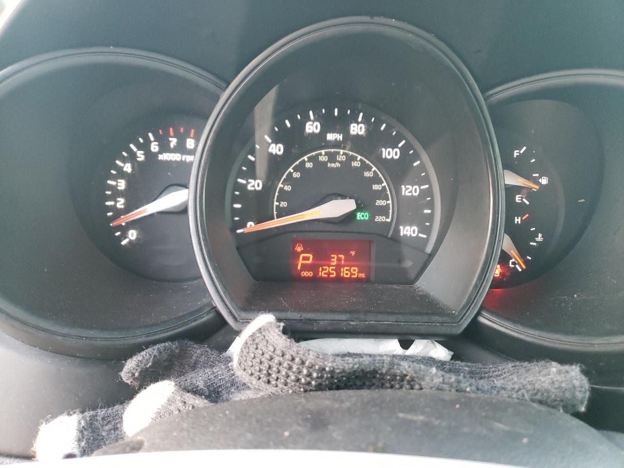2016 KIA Rio VIN KNADM4A31G6544890 Copart auction photo, undercarriage / all over damage thumbnail 9