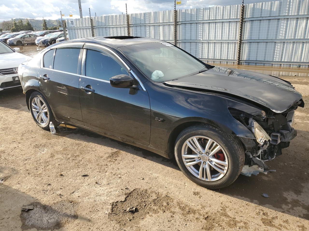 2012 Infiniti G VIN JN1CV6AP0CM932390 Copart auction photo, all over damage thumbnail 4