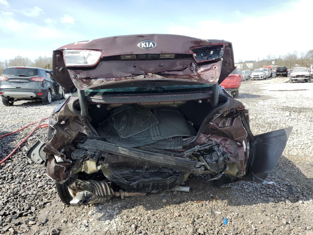 2015 KIA Optima VIN 5XXGM4A72FG397773 Copart auction photo, rear end damage thumbnail 6